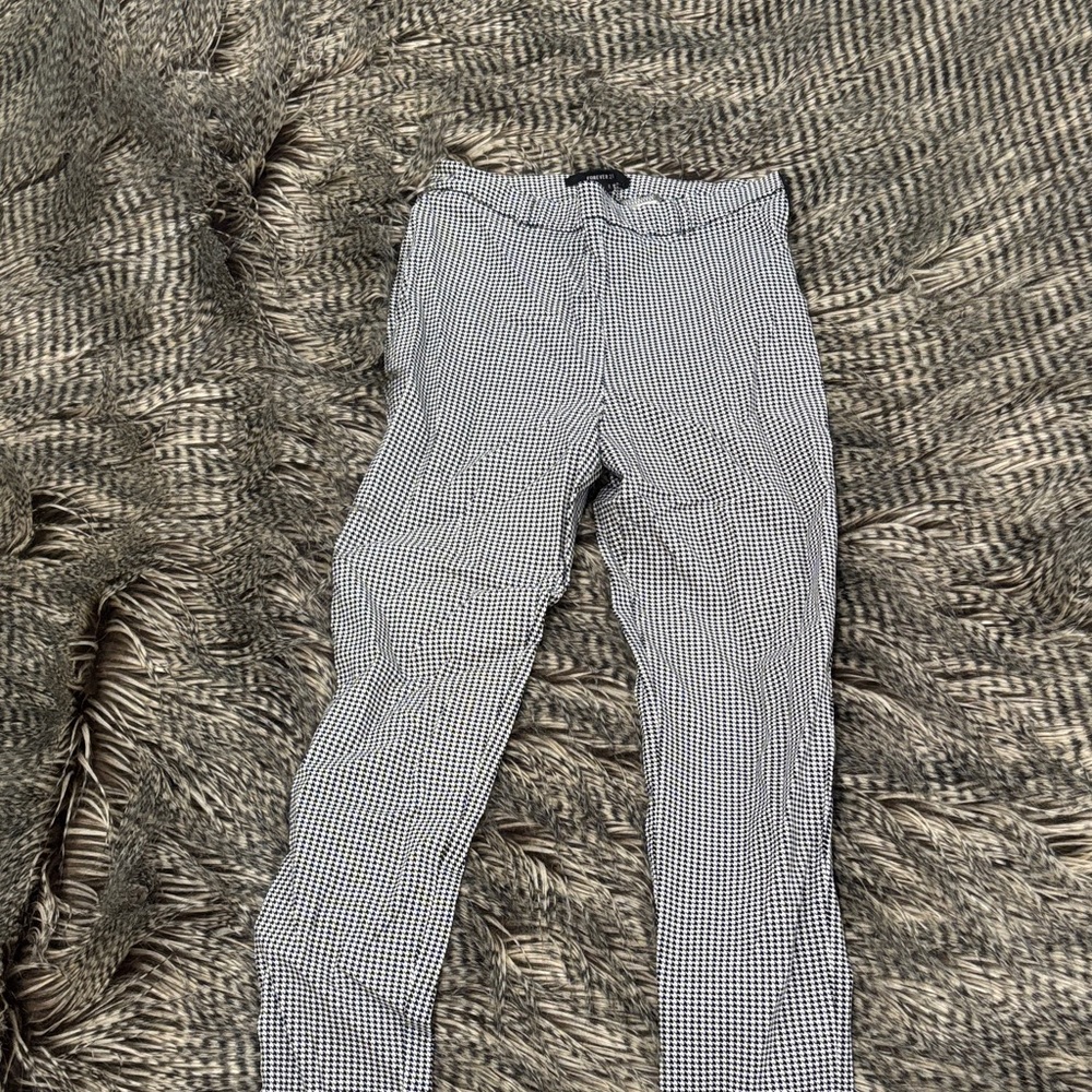 Black and White Checkered Pants